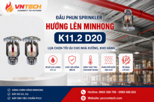 đầu phun sprinkler hướng lên Minhong K11.2 D20